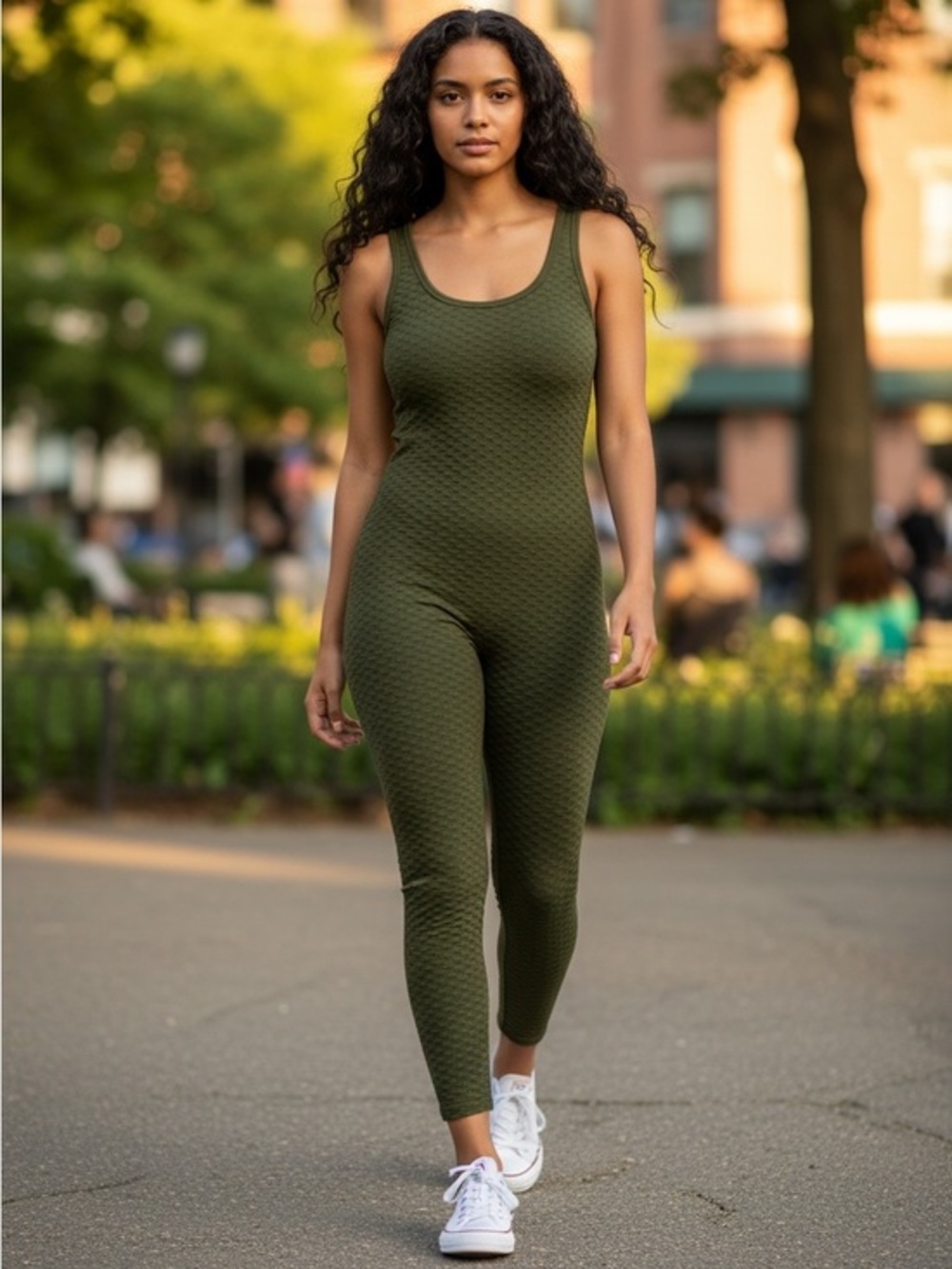 Love University Olive Jumpsuit